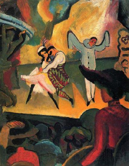 August Macke Russisches Ballett (I) Spain oil painting art